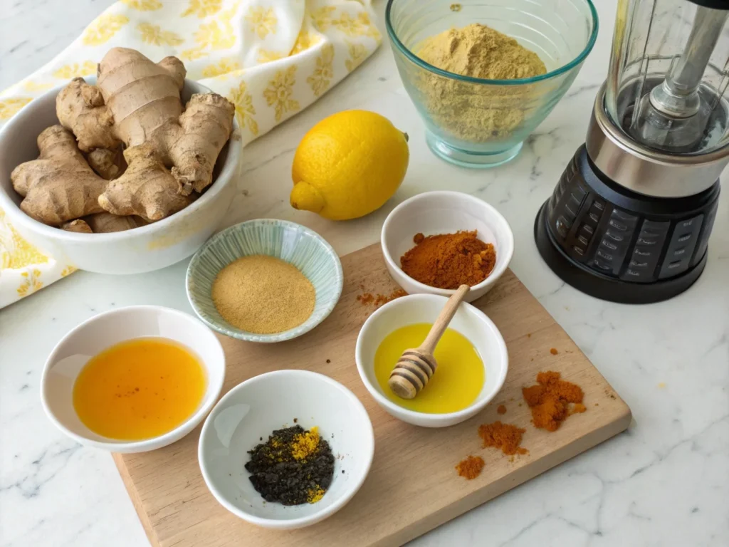 Step-by-step guide to making a ginger-turmeric immunity shot – What shot is good for immune system?