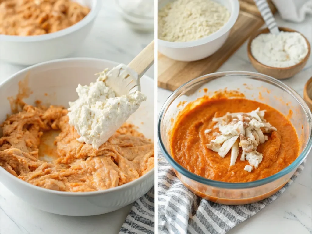 How to make buffalo chicken dip with cottage cheese – step-by-step process for a healthy high-protein dip