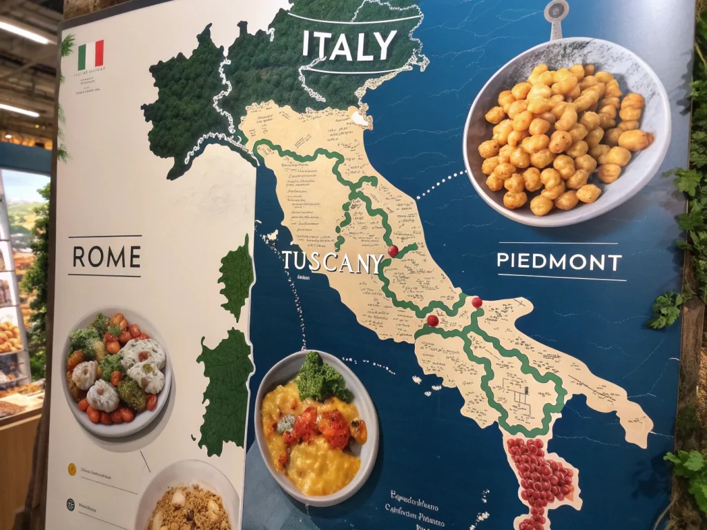 Map of Italian gnocchi variations – regional gnocchi types and meanings