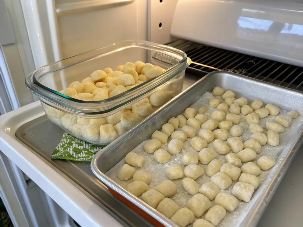 Proper storage methods for leftover gnocchi – refrigerator and freezer prep for managing gnocchi amounts